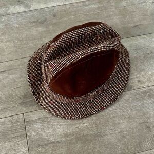 Vintage Men’s Plaid Fedora Dress Hat Gorgeous